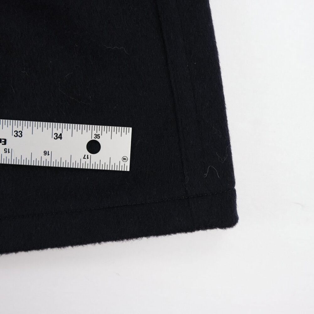Giesswein Austria Wool Blend Long Coat Black Warm Winter Mens Sz 46R  5 Button - Picture 11 of 13